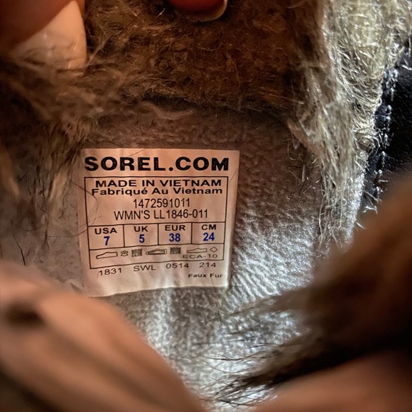 Sorel Tofino II Black Waterproof Insulated Faux Fur Winter Snow Boots Size 7 - Picture 6 of 6